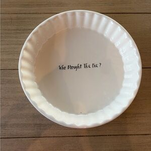 rae dunn artisan collection by Magenta WHo BROUGHT THE PIE? Pie holiday 9”